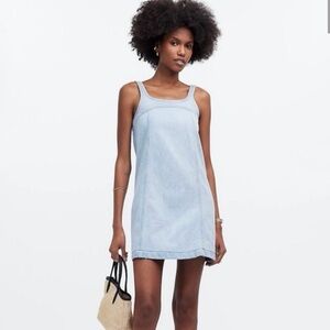 NWT Madewell Denim A-Line Sleeveless Mini Dress Size 10